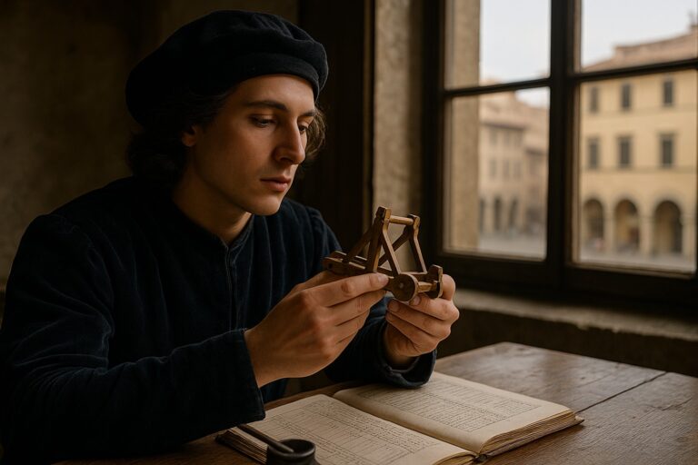 Leonardo sitzend am Fenster
